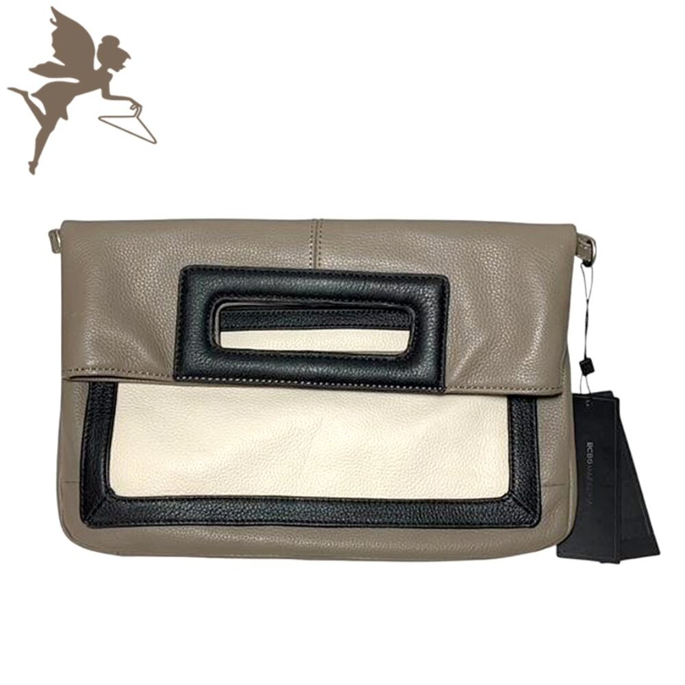 BCBG Colourblock Leather Bag With Chain Strap